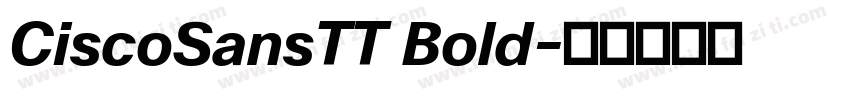 CiscoSansTT Bold字体转换